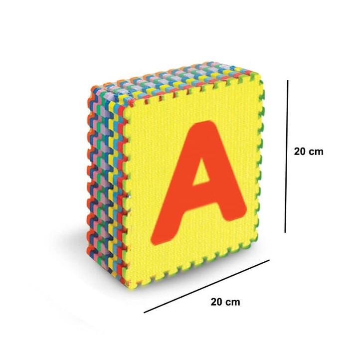 MOMBABY1 Edumat evamat 20 Huruf single karpet Puzzle [26Lembar]/ matras bayi
