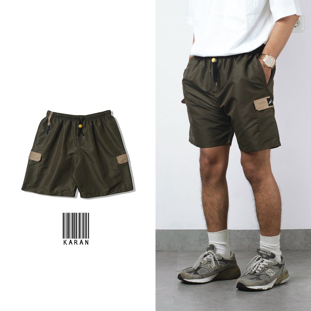 KARAN CELANA CARGO PENDEK PRIA/CELANA TWOTONE PENDEK/BOARDSHORT CARGO/CARGO PANTS/CELANA CARGO PARAS
