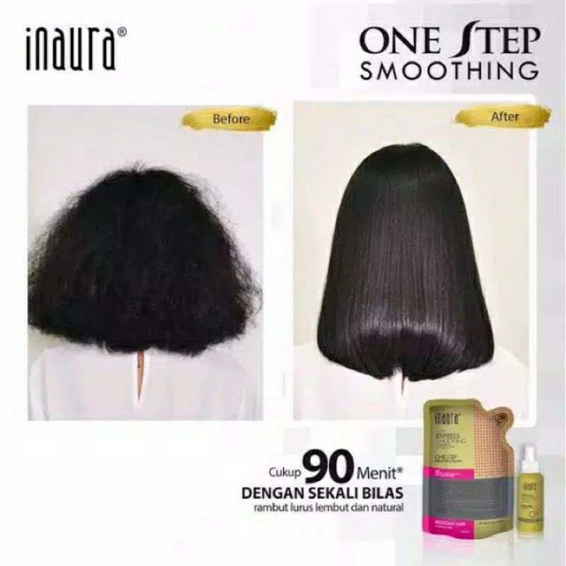 ⭐ BAGUS ⭐ INAURA Magia Straight Smoothing Keratin System 130ml | Pelurus Rambut