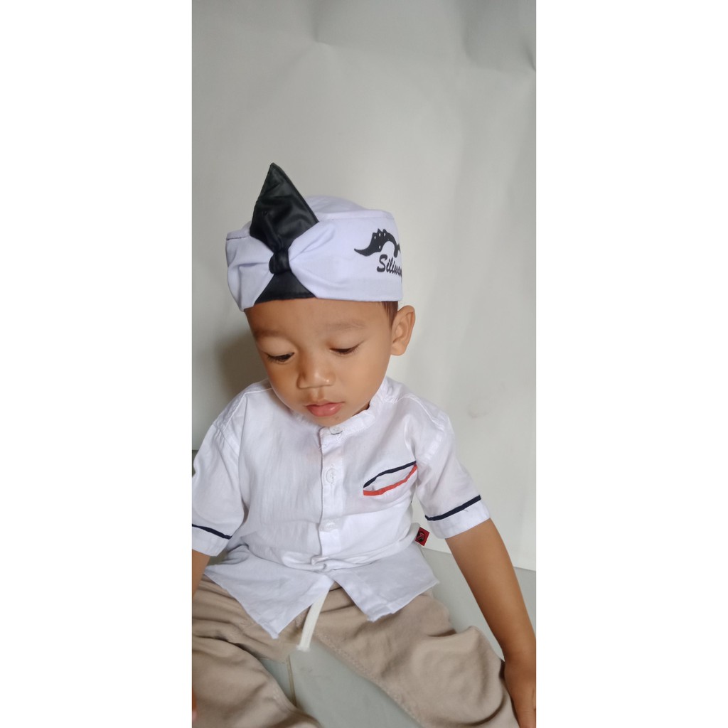 Blangkon Sunda Putra Silihwangi / Ikat Kepala Sunda Silihwangi Anak / Blangkon Silihwangi Bayi Bayar COD