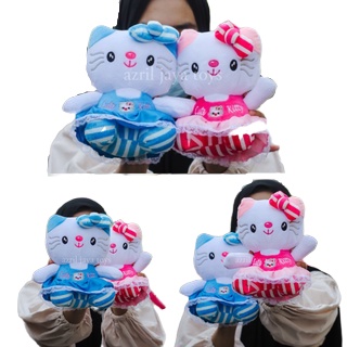 Boneka Hello Kitty Cute Pake Baju Pink