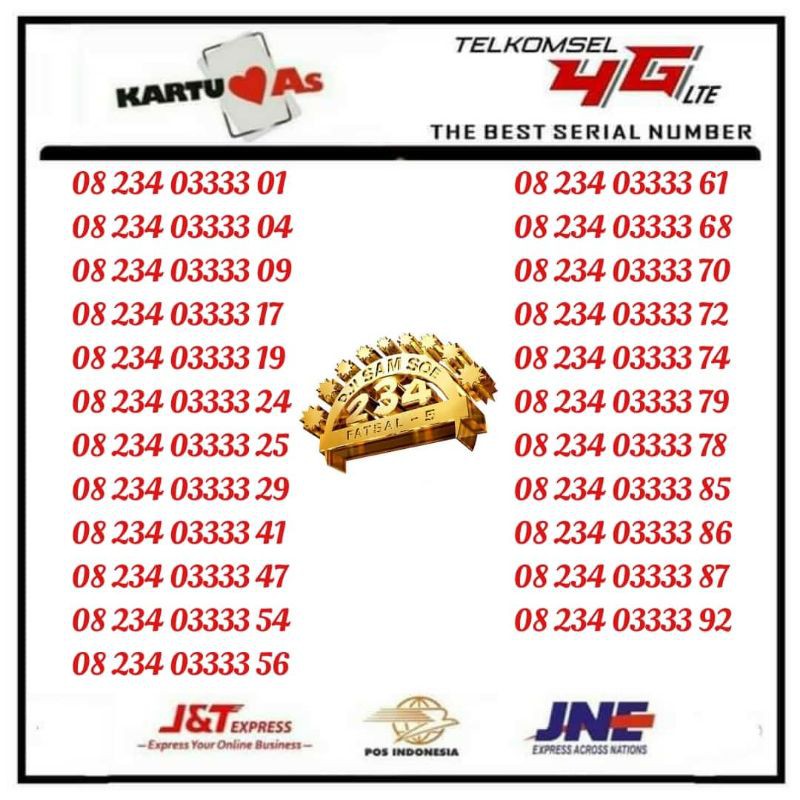 Nomor Cantik Kartu As Seri Dji Sam Soe