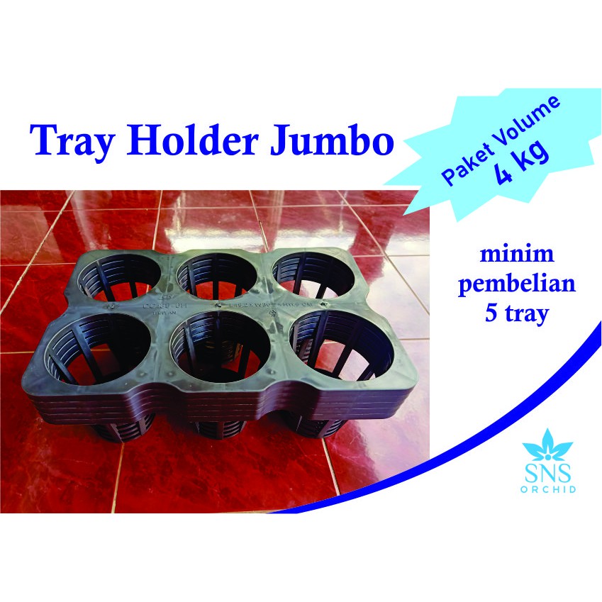 Tray Holder Jumbo Paket 4kg Isi 5 pcs Tatakan Softpot Jumbo 14 cm Wadah Pot Fleksibel Jumbo