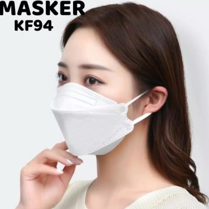 Masker KF-94 Putih White Face Mask K Pop 3D Evo Mask Artisan - PCS 90-riandy-ol dijamin