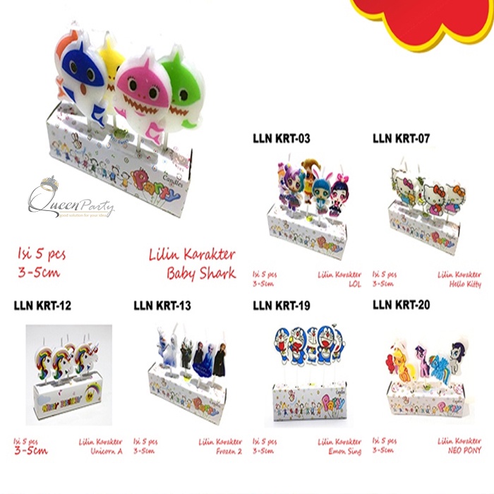 Lilin Ulang Tahun Karakter / lilin ultah karakter kartun / lilin ultah bentuk karakter / lilin kue u