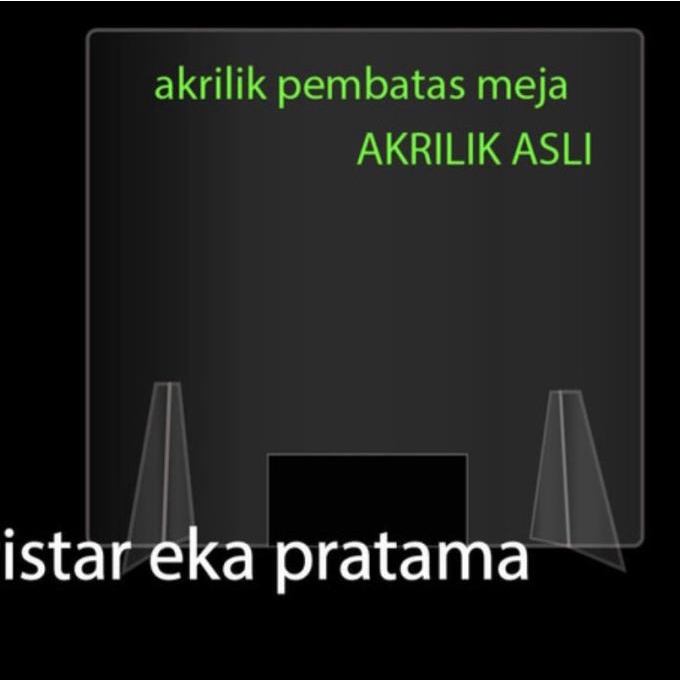 

Akrilik Pembatas Meja (2Mm)(Bening) Terlaris