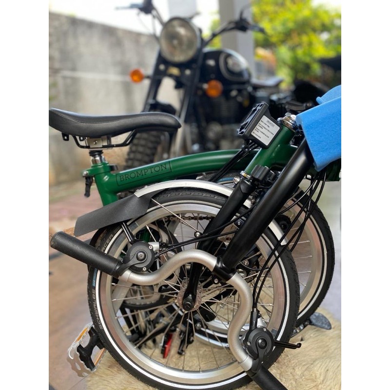 sepeda brompton m6l green black
