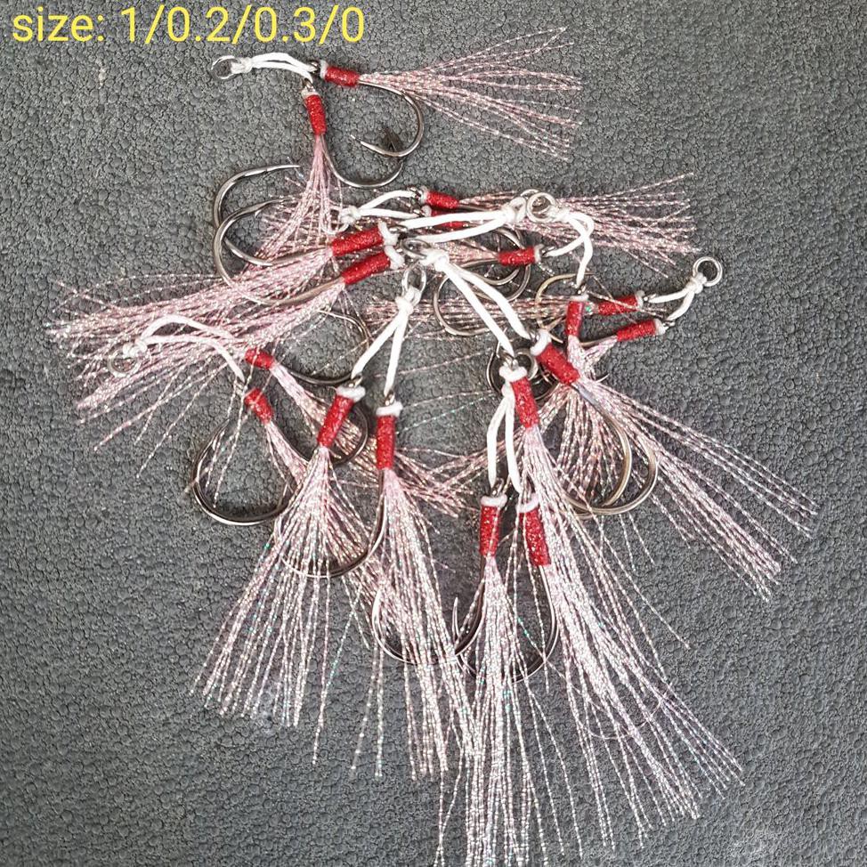 TERLARIS  asisst hook metal jig asis hook custom TERBARU