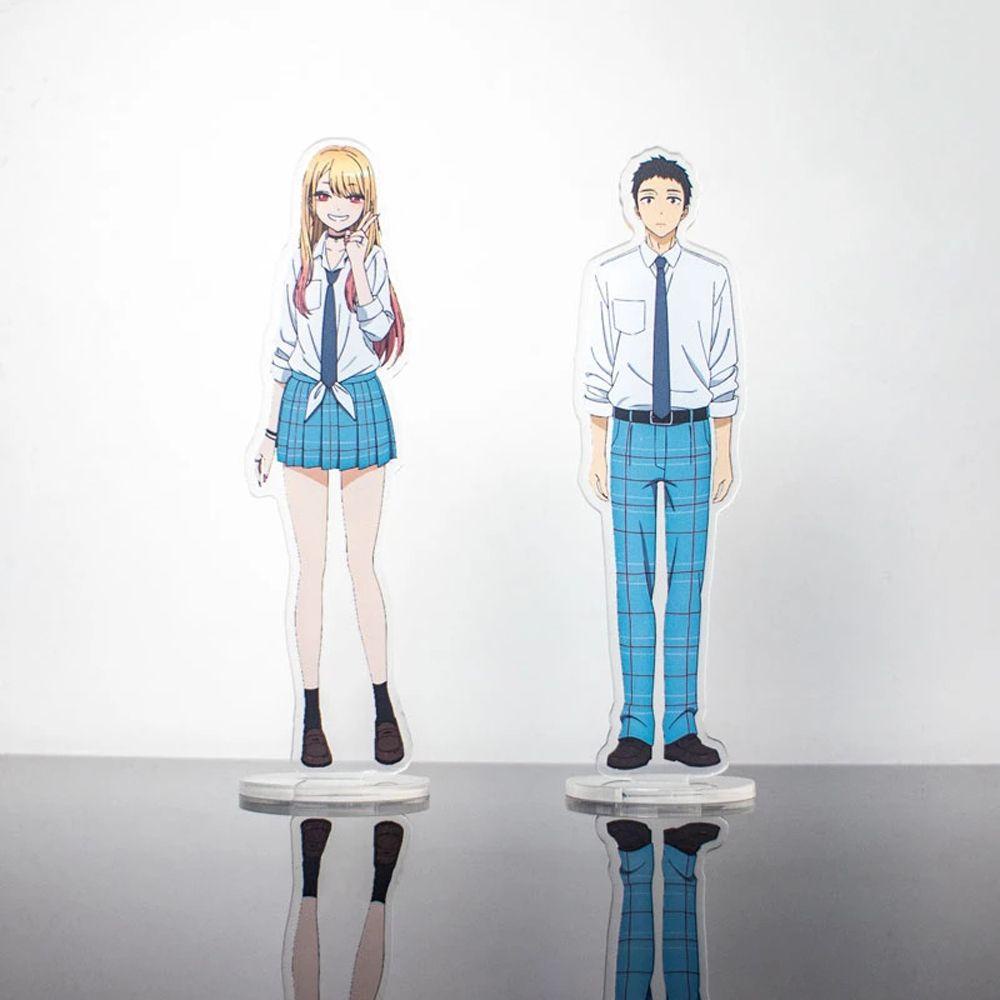 Lanfy My Dress-Up Acrylic Stand Model Koleksi Mainan Desk Decor Figure Model Kartun Karakter Manga Stand Display Akrilik