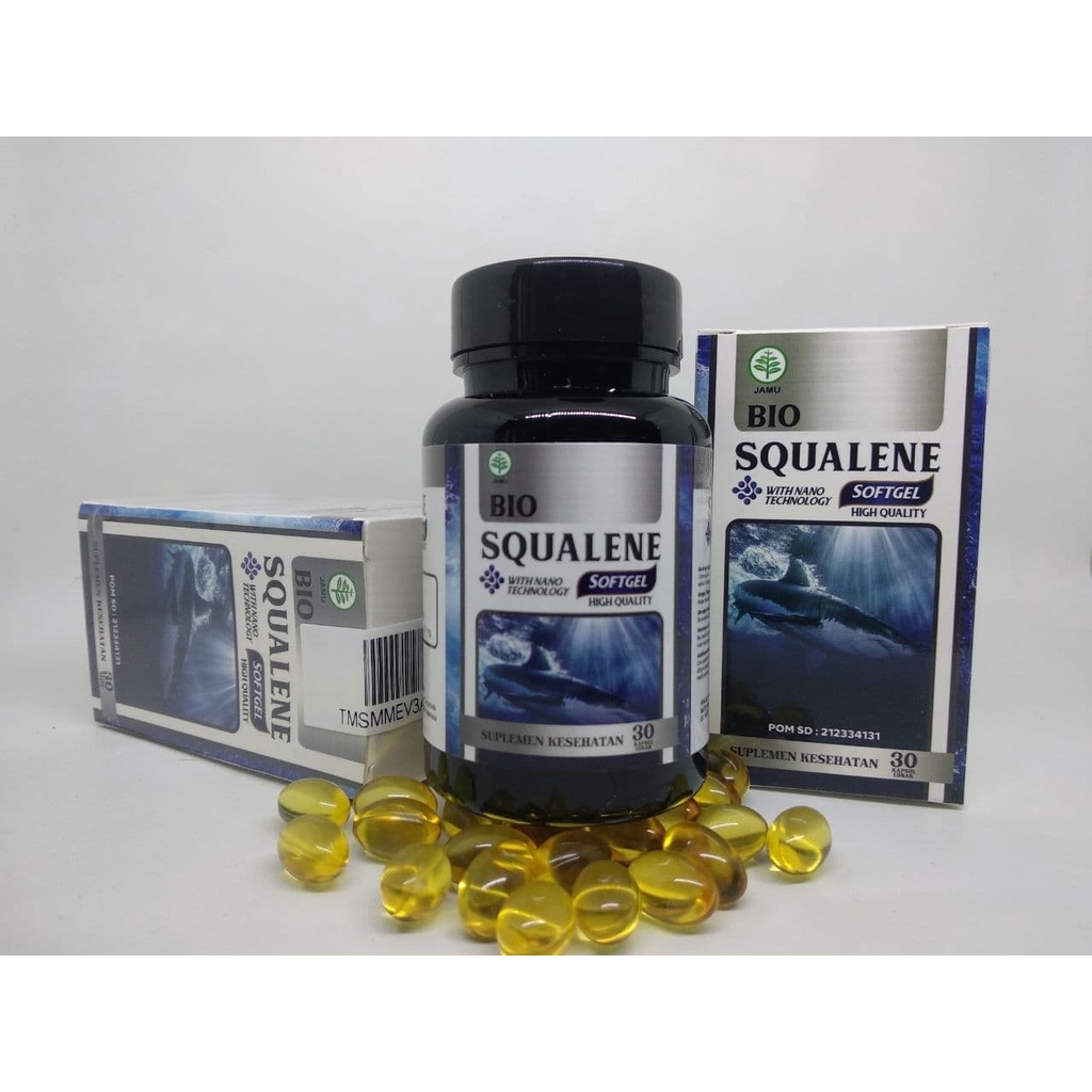 Minyak Hati Ikan Hiu Omega 3-6-9 EPA &amp; DHA Bio Squalene - Squalen 30 Softgel Halal