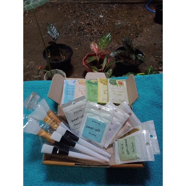 Paket usaha masker wajah lea gloria & masker wajah peel off mask philocaly