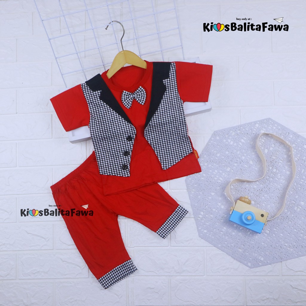 Setelan Anak Laki Stelan Baju Bayi 6 Bulan - 1 Tahun