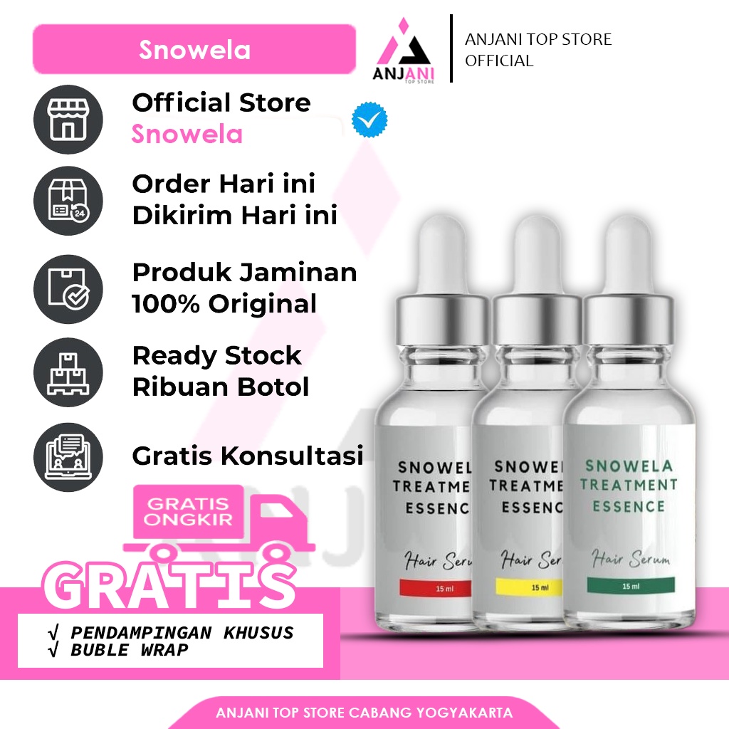 SNOWELA SERUM PENYUBUR RAMBUT SNOWELA HAIR SERUM TREATMENT ESSENCE SERUM PENUMBUH RAMBUT ORIGINAL