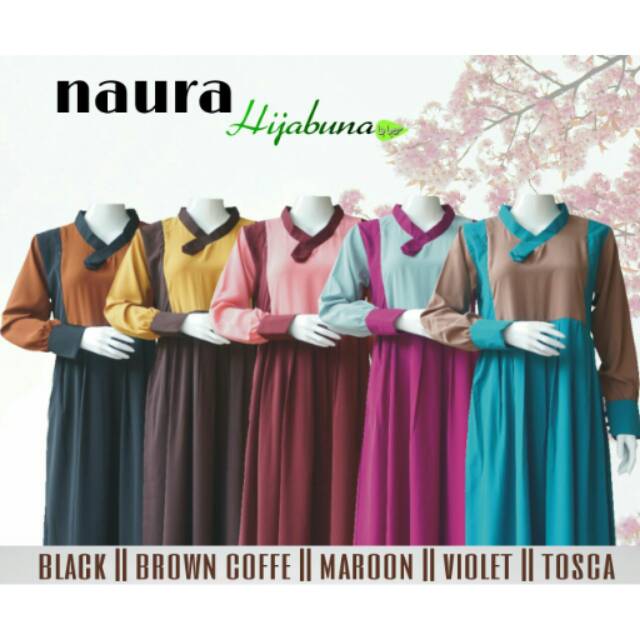 NAURA BY HIJABUNA GAMIS WOLFIS POLOS