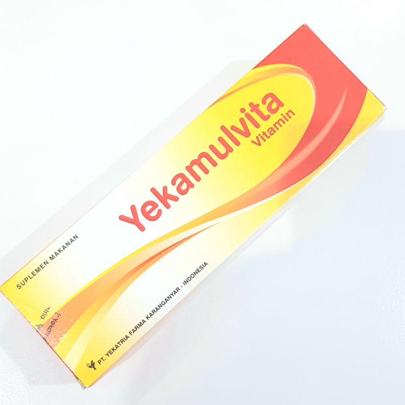 yekamulvita suplemen makanan vitamin 100's 100 tablet tab kaplet / box