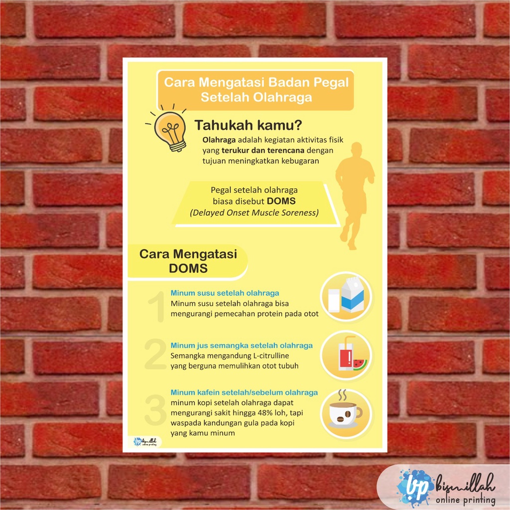 

Poster Kesehatan Cara Mengatasi Badan Pegal Setelah Olahraga