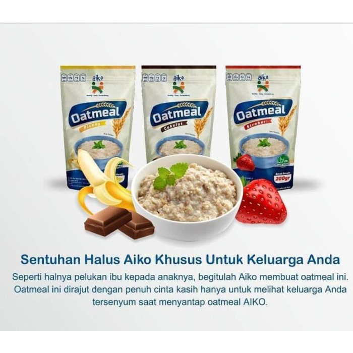 *FRAULEINCO* AIKO Baby Oatmeal Buah Untuk Makanan Pendamping ASI / Bubur Oatmeal mpasi EXP 2023