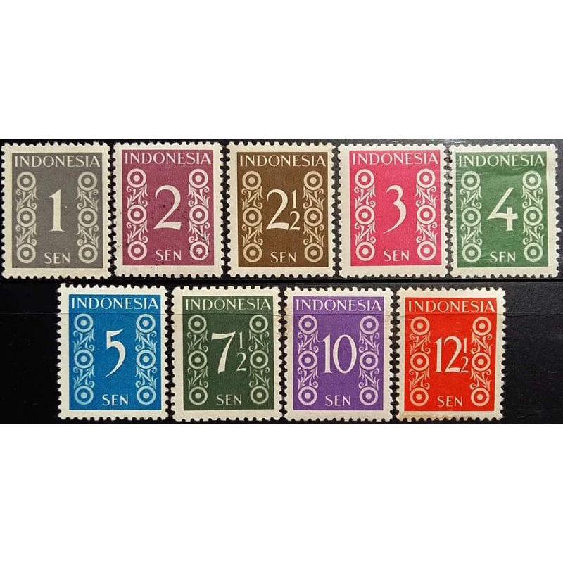 

Prangko Indonesia Angka Smelt 1949 Set Komplit