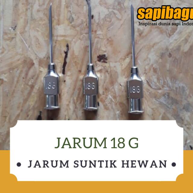 Jarum Suntik Khusus Hewan Ukuran G17 dan G18