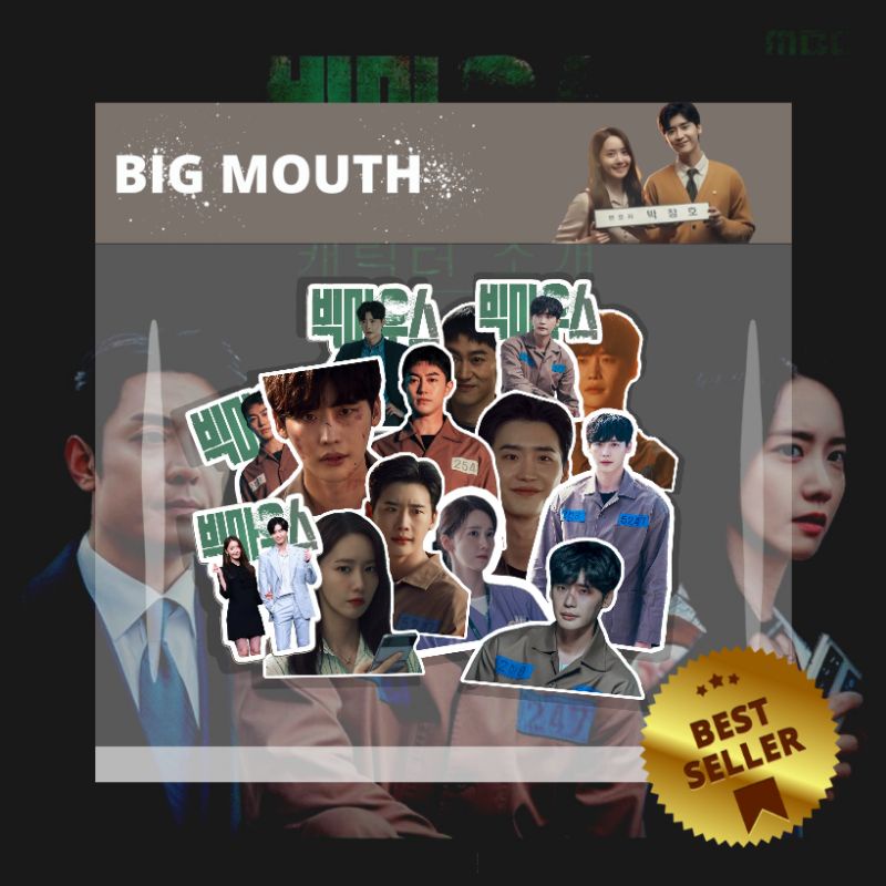 

50PCS+ STICKER KDRAMA BIG MOUTH | BIG MOUTH | LEE JONG SUK | K-DRAMA