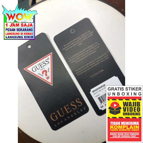 

GUESS PRICE TAG BARCODE SUPER PREMIUM CO 1X DI KIRIM 600PCS