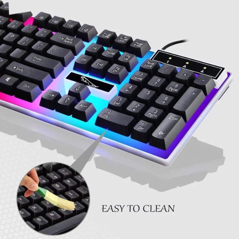 (PAKET) Gaming Keyboard Dan Mouse RGB / Set Mouse Dan Keyboard Gaming USB Cable RGB / LED Keyboard Komputer Paket Keyboard Gaming