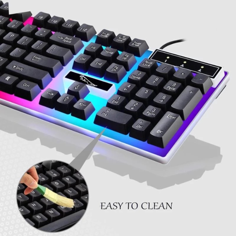 (PAKET) Gaming Keyboard Dan Mouse RGB / Set Mouse Dan Keyboard Gaming USB Cable RGB / LED Keyboard Komputer Paket Keyboard Gaming