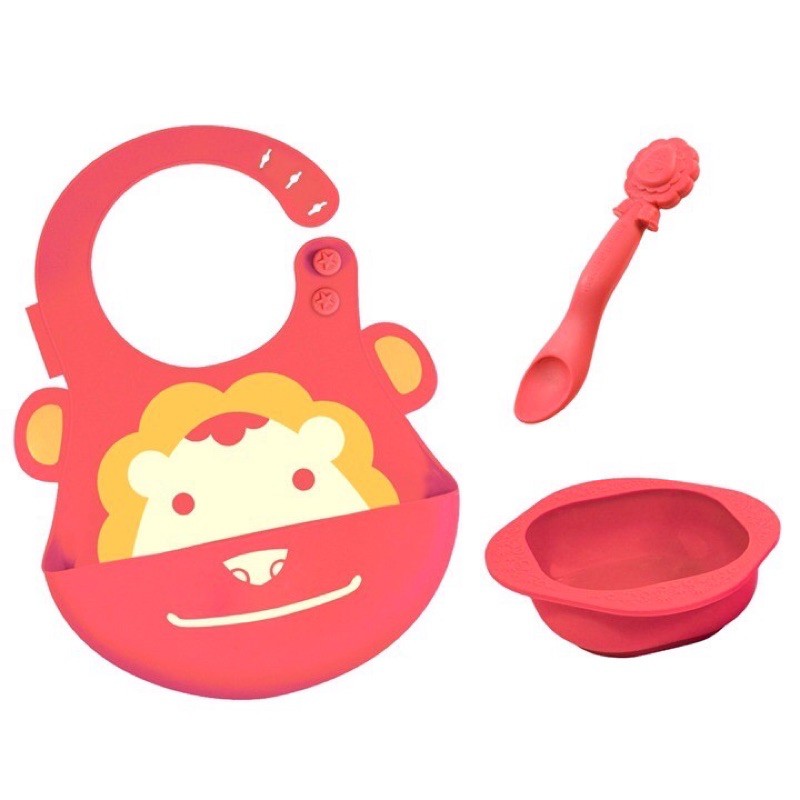 Marcus&amp;Marcus Baby Feeding Gift Set Red Lion