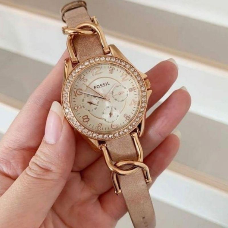 Fossil ES3466 Jam Tangan Wanita - Rose Gold