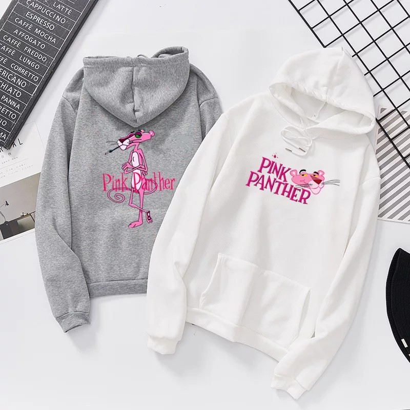 RYX - Happy Panther Atasan Hoodie Wanita Casual - Ori Import