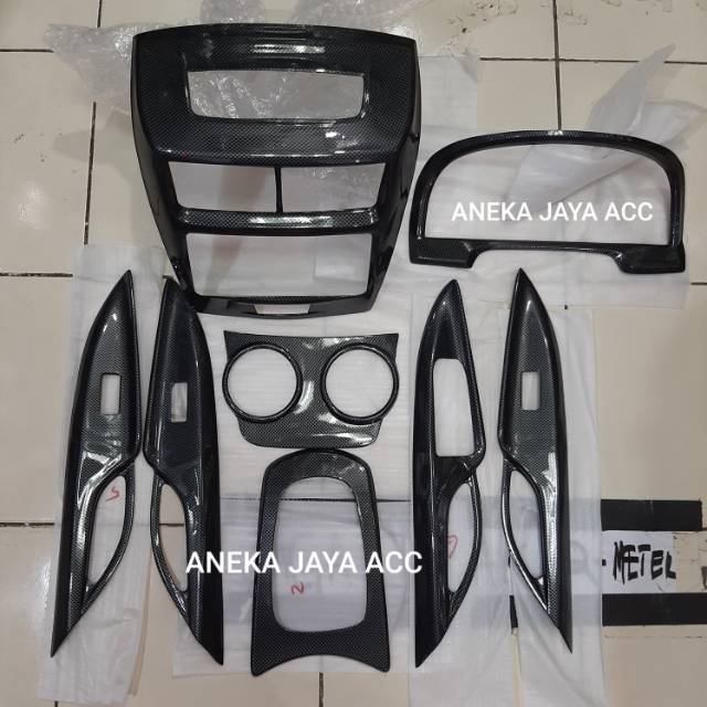 PANEL CARBON INTERIOR ALL NEW AVANZA XENIA VELOZ 2012 - 2017 ISI 8PCS