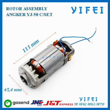 ROTOR ASSEMBLY YIFEI YF-W42-W62-W70/ANGKER YJ-50 C/SET