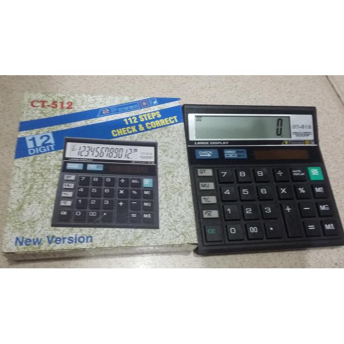 

Terlaris KALKULATOR 14CM 12 DIGITS AUTO REPLAY / CHECK / CORECT / 2 POWER Mantul