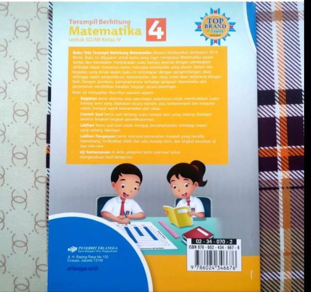 Buku teks terampil berhitung matematika k13 erlangga kelas 4 edisi terbaru