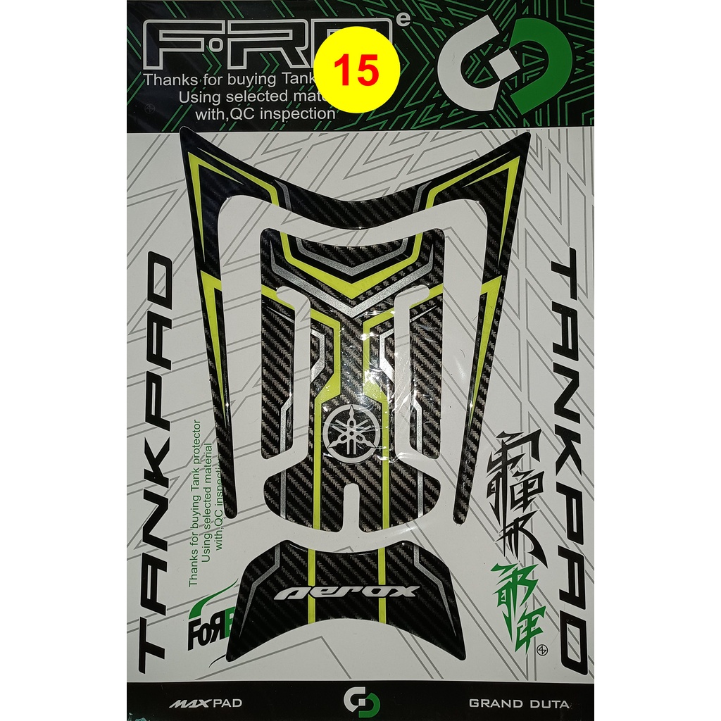 STICKER RESIN DACKPAD MOTOR YAMAHA AEROX 155 OLD / STICKER TANKPAD AEROX 155 LAMA