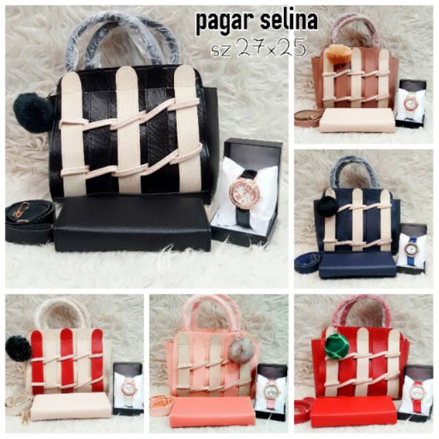 Tas paket/tas 3in1 pagar selina (tanpa box jam)