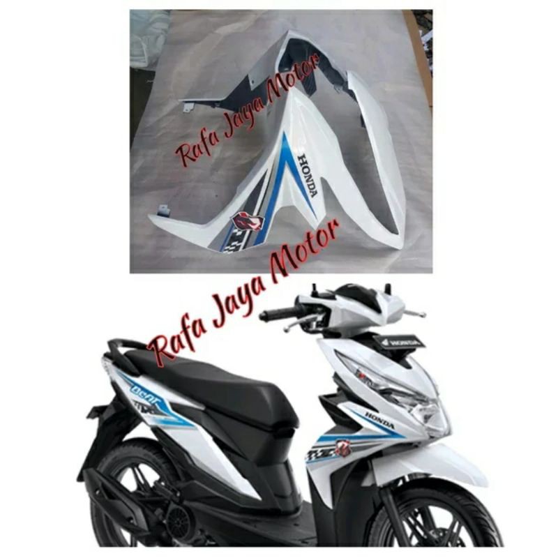 Tameng Depan Honda Beat Fi eSP 2018 Original Plus Sticker Putih