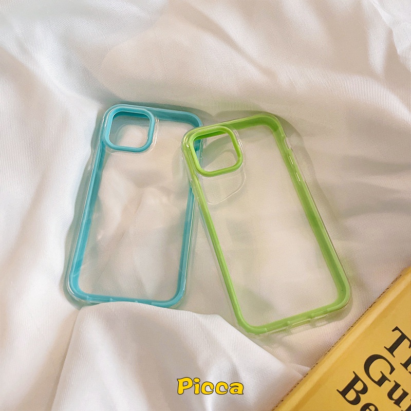 3 In 1 Soft Case Pelindung Lensa Warna Macaron Bahan TPU Untuk IPhone 7 8 Plus 11 12 13 Pro Max XR XS X SE 2020