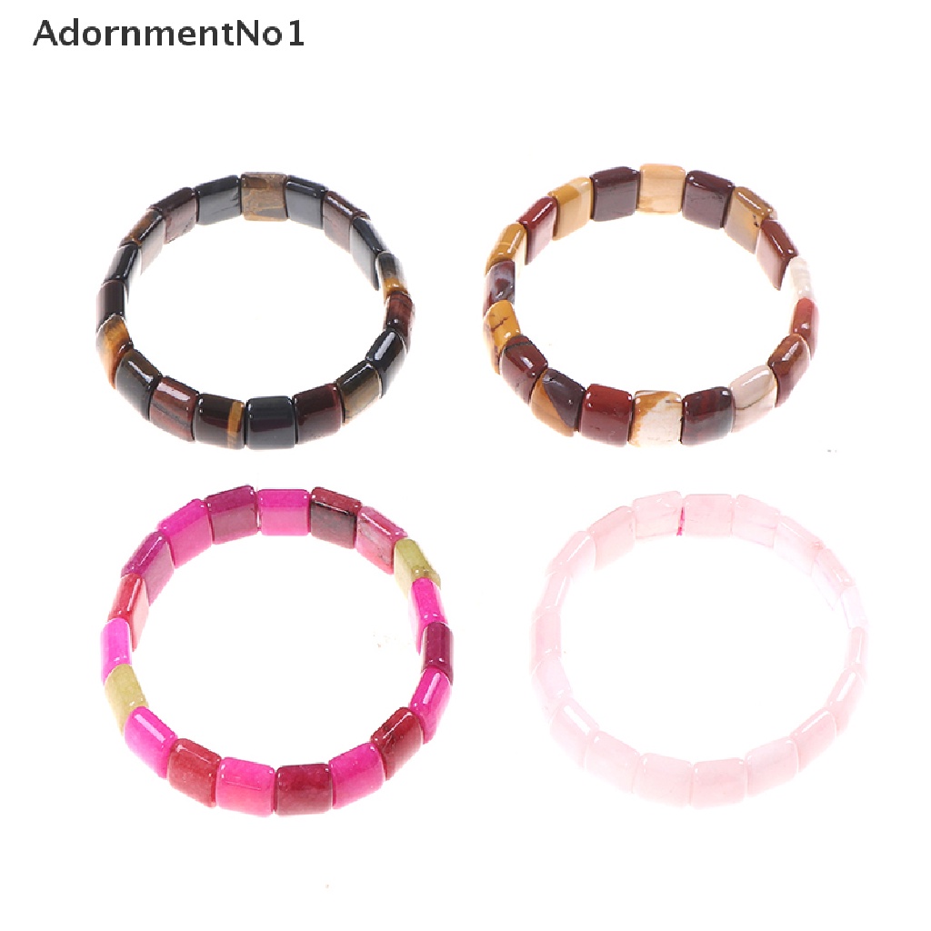 (AdornmentNo1) Gelang Tangan Manik-Manik Batu Tiger Eye Warna-Warni Handmade Untuk Wanita