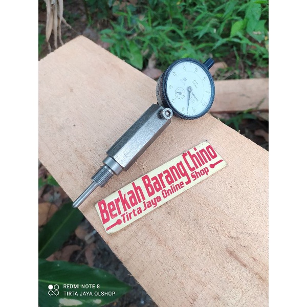 dudukan dial gauge top piston lewat lubang busi untuk motor 2tak yamaha suzuki kawasaki vespa