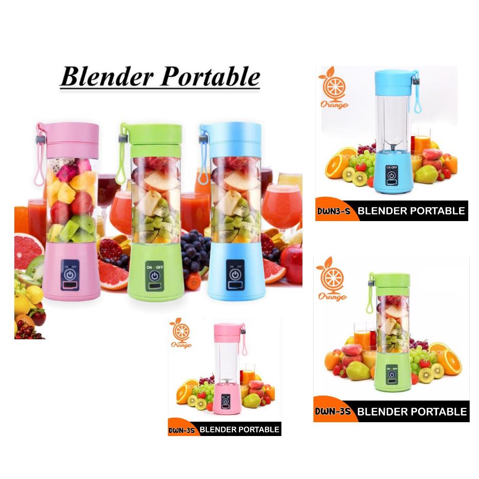 Juice Cup Blender Mini Portable  USB Blender Buicer 2 Mata Pisau HOME WALLPAPER SHOP