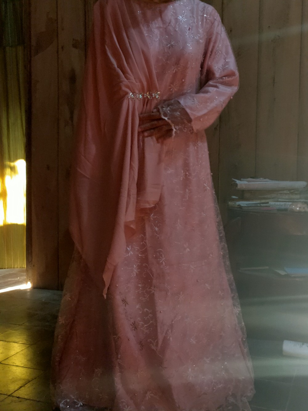 (promo) Nayaka Batik - Maxi Dress Syakila Mutiara | Gamis Brukat | Baju Lebaran | Maxi Farasya #2