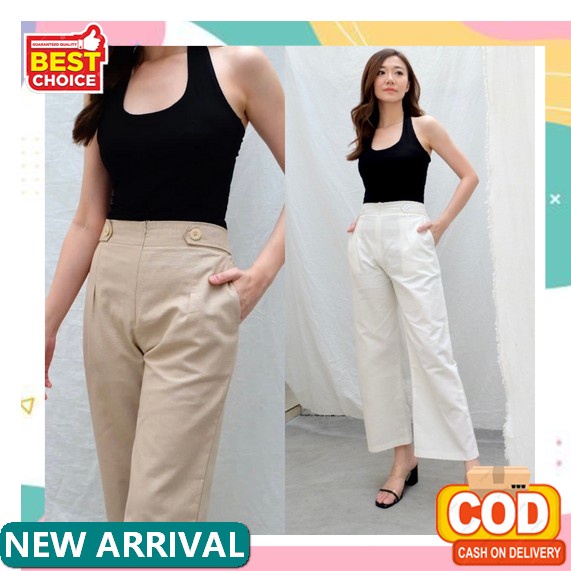 Celana Grosir Model Terbaru Nyaman Celana Pendek Korean Style Cewek F8B3 Celana Panjang Formal Kerja