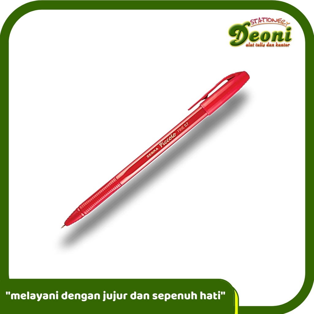 

ZEBRA Piccolo 0.7 Pulpen Pena Pen 1 Pcs - Merah