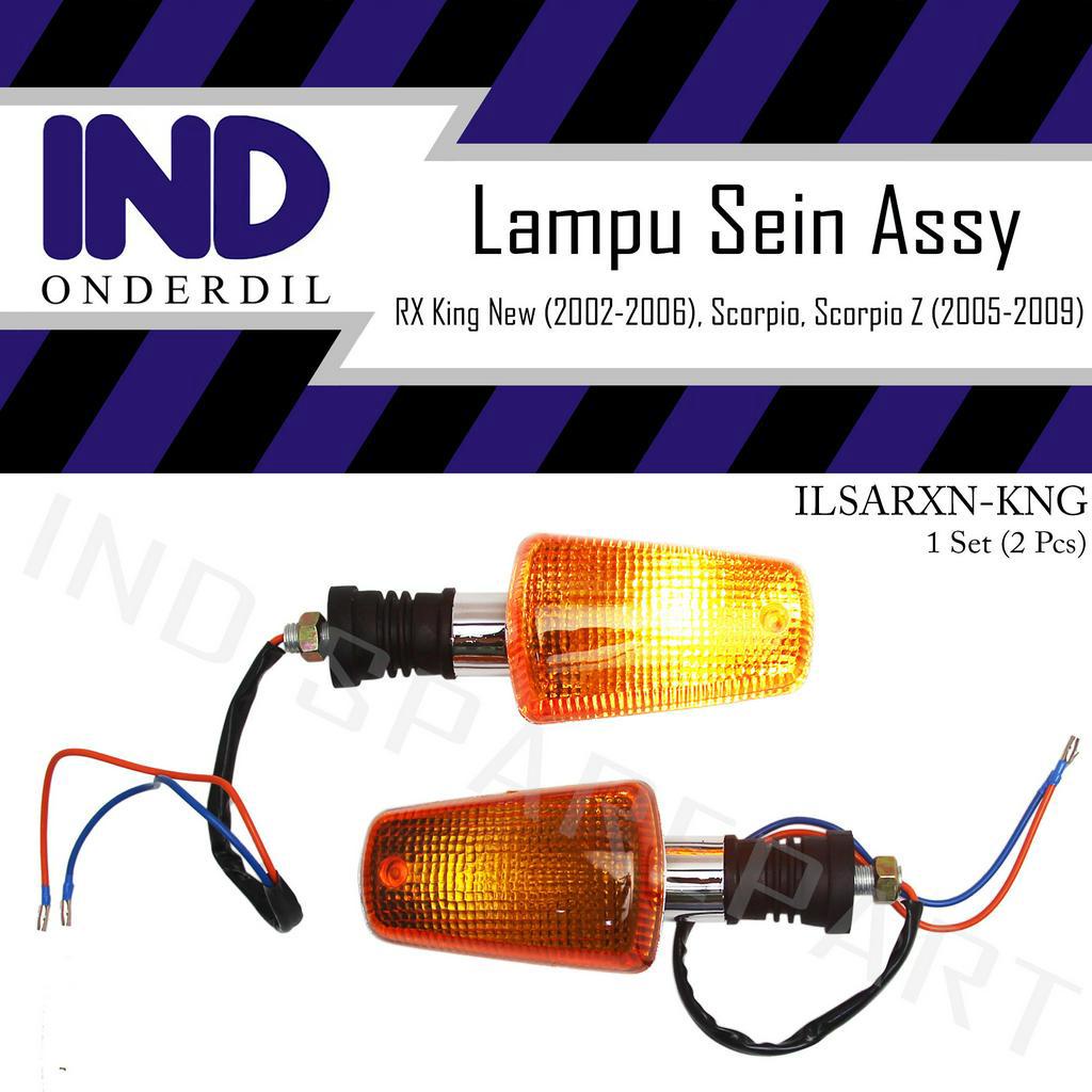 Lampu Sein-Sen Assy-Set Warna Kuning RX King New 2002-2006 &amp; Scorpio Lama-Z 2005-2009