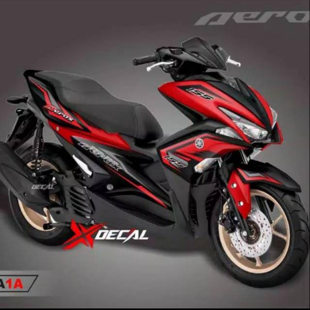 Decal aerox full body red black