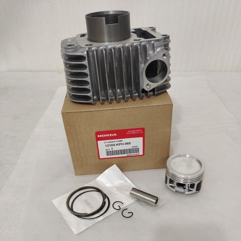 CYLINDER BLOCK PISTON RING BURENG BURING + piston kit HONDA KARISMA SUPRA X 125 ORIGINAL India
