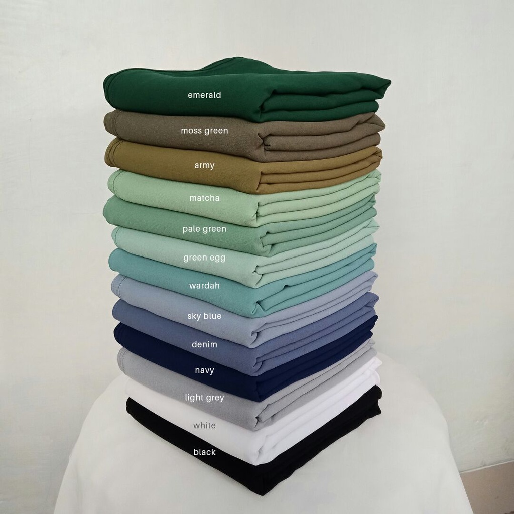 (PART 1)PASHMINA 200x75 SET CADAR/PASHMINA CERUTI SYARI/PASHMINA JUMBO-Matcha