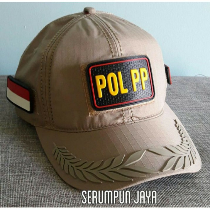 TOPI POL PP PAMEN - TOPI POL PP PAMEN TAN 3PATCH