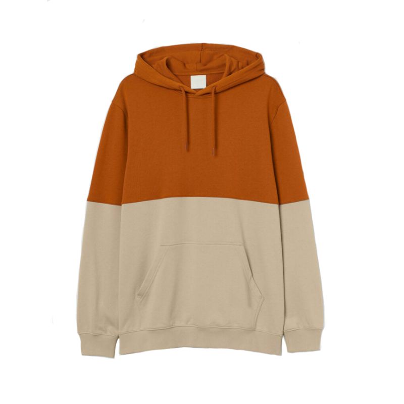 Hoodie Mix Warna Kombinasi Two Tone (S - 6XL) BISA CUSTOM Jacket Jumper Mix Color Korean Harajuku Street Style Unisex Jumbo Bigsize Oversize Mustard Beige Khaki Lilac hitam Navy hnm XXL XXXL 4XL 5XL